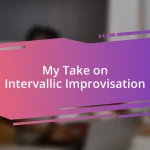 My Take on Intervallic Improvisation